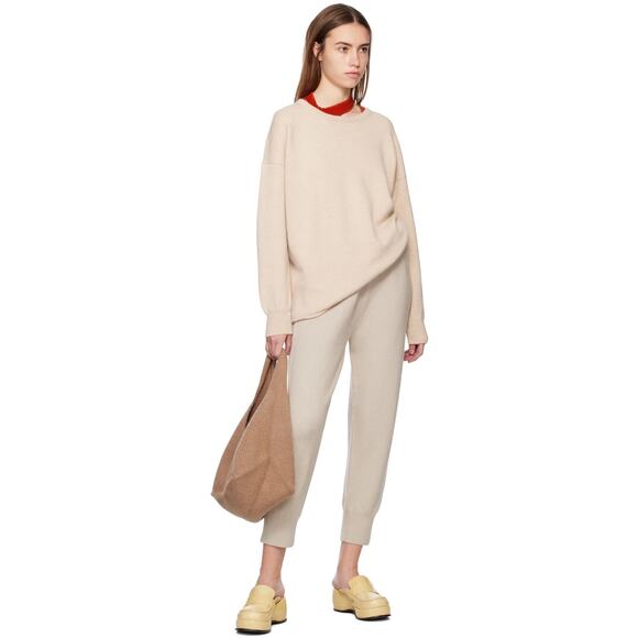 Lauren Manoogian Baby Bindle Bag Putty Cork Camel Highland Wool Alpaca Knit NWT - Picture 4 of 16